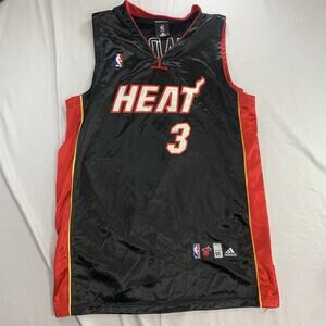 Adidas Miami Heat Dwyane Wade #3 Jersey Black Alternate Mens 50 Basketball